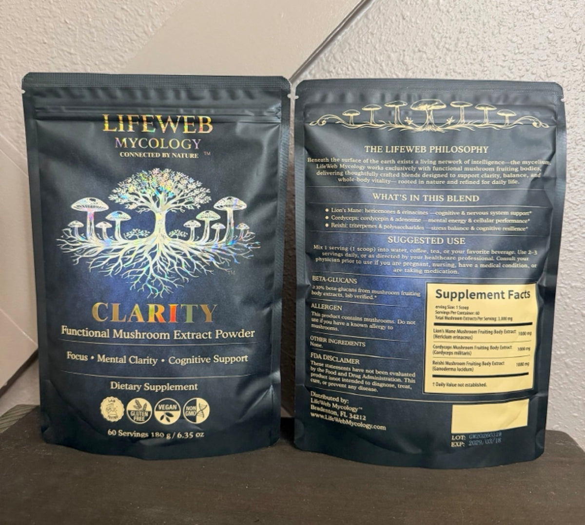 Clarity Mushroom Extract Powder
