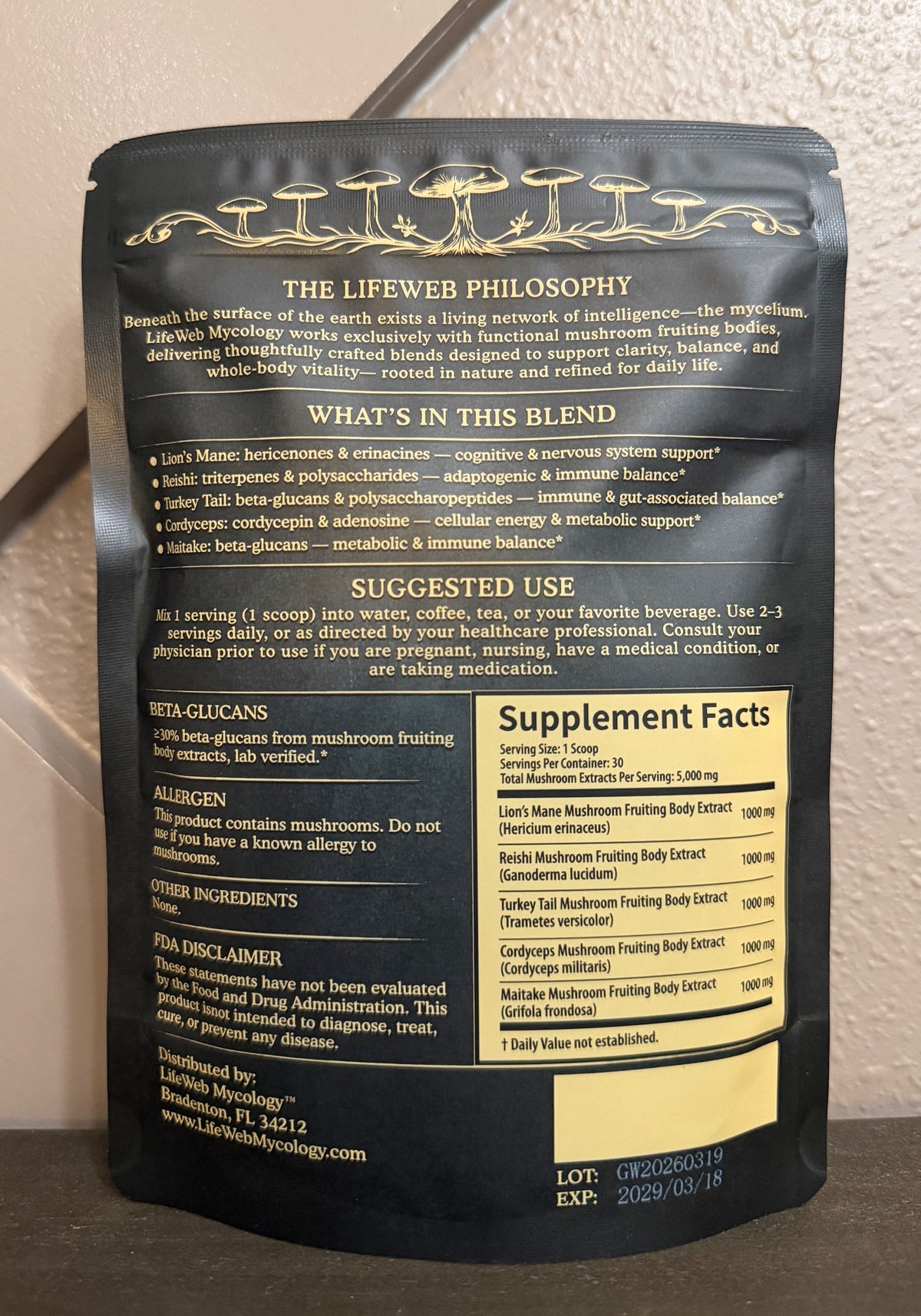 Daily Web Mushroom Extract Powder