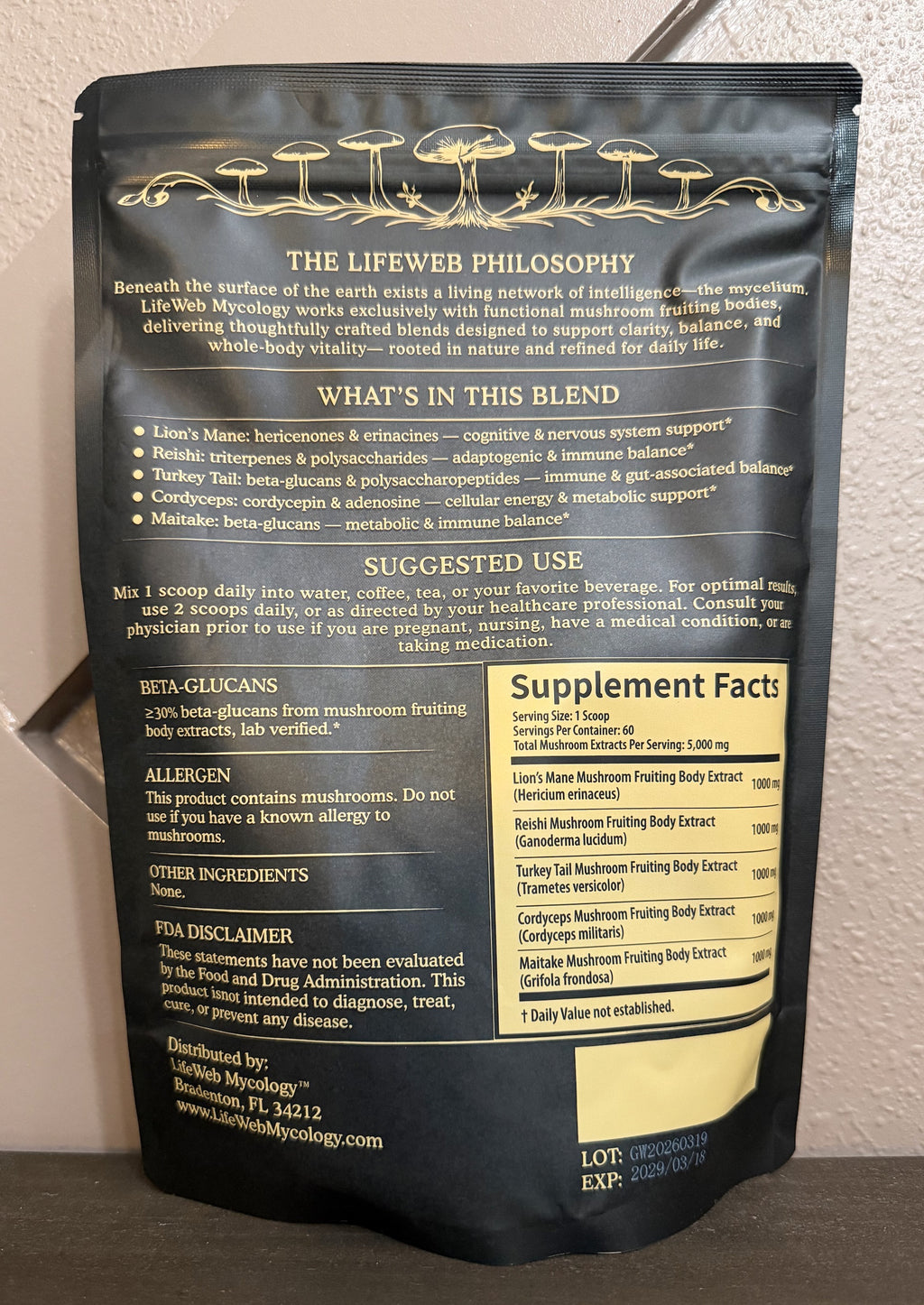 Daily Web Mushroom Extract Powder